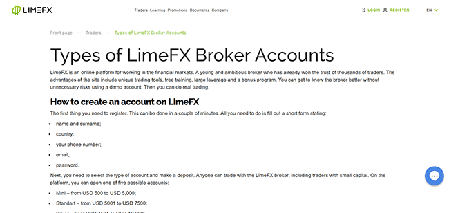 LimeFx broker
